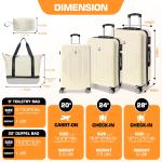 SANOPY 5-Piece TSA-Approved Luggage Set