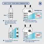 Brinks TSA Combination Padlock with Steel Cable