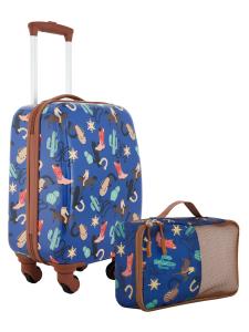 Wrangler Rodeo Kid's 2-Piece Rolling Luggage Set