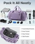 HOTOR Duffle Bag with Shoe Compartment - Purple