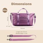 Purple Weekender Duffel Bag for Travel Essentials