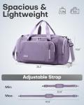 HOTOR Duffle Bag with Shoe Compartment - Purple