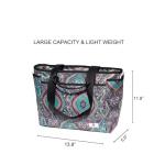 Women's Black Teel Weekend Carry-On Duffel Bag