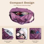 Purple Weekender Duffel Bag for Travel Essentials