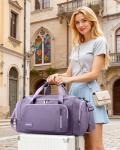 HOTOR Duffle Bag with Shoe Compartment - Purple