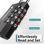 Fosmon TSA Approved 4 Digit Combination Locks