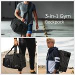 Kookoomia Waterproof Gym Bag with Shoe Compartment
