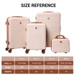 COBIZI 3-Piece Hardside Luggage Set with TSA Lock