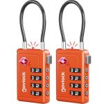 TSA Approved 4-Digit Luggage Locks - 2-Pack