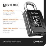 4-Digit TSA Luggage Lock – Black/Silver