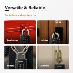 4-Digit TSA Luggage Lock – Black/Silver