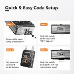 4-Digit TSA Luggage Lock – Black/Silver