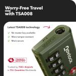 TSA Approved 4-Digit Luggage Locks, 2-Pack