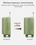 Hanke 20 Inch TSA Approved Expandable Carry-On Suitcase