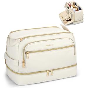 Hanke Water-Resistant Travel Toiletry Bag - Off White
