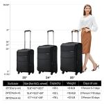 Hanke 20" Expandable Carry On Luggage with Lock
