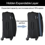 Hanke 20" Expandable Carry On Luggage with Lock