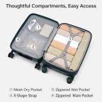 Hanke 26 Inch TSA-Approved Spinner Luggage