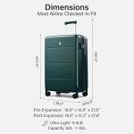 Hanke 26 Inch TSA-Approved Spinner Luggage