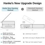 Hanke Grace 20-Inch Hard Shell Carry-On Suitcase