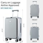 Hanke Grace 20-Inch Hard Shell Carry-On Suitcase