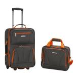 Charcoal Rockland Expandable Softside Luggage Set