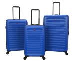 Moda Hard Side 3 Piece Luggage Set in Blue