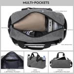 Lightweight Grey Mini Duffel Bag for Travel