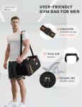 SKYSPER Gym Duffle Bag with Shoe Compartment