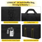 LONALIA 70L Heavy Duty Travel Duffle Bag