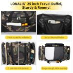 LONALIA 25" Camo Travel Duffel Bag for Men