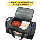 LONALIA 21" Gray Duffle Bag with Trolley Sleeve