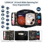 LONALIA 61cm Camouflage Gym Bag with Shoe Compartment