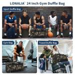 LONALIA 61cm Camouflage Gym Bag with Shoe Compartment