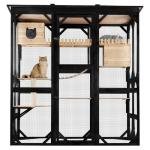 Large Outdoor Cat Catio with 6 Doors