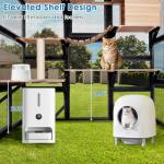 Large Outdoor Cat Catio with 6 Doors