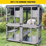 Aivituvin Outdoor Cat House with Wheels