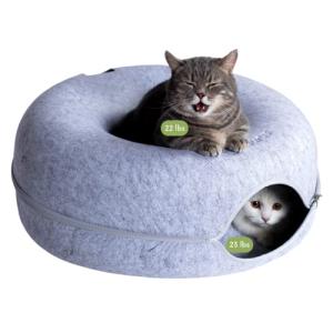 CATTASAURUS Large Peekaboo Cat Cave & Tunnel