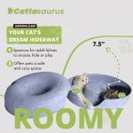 CATTASAURUS Large Peekaboo Cat Cave & Tunnel