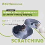 CATTASAURUS Large Peekaboo Cat Cave & Tunnel