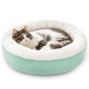 Soft Blue Donut Cat Bed - Love's Cabin