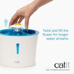 Catit LED Flower Fountain with Triple Action Filter