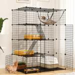 YITAHOME Large Metal Cat Playpen with Hammock