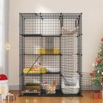 YITAHOME Large Metal Cat Playpen with Hammock