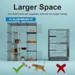 Spacious Indoor Cat Cage with Balcony Playpen