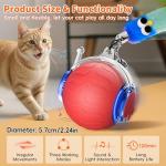UPSKY Automatic Rolling Cat Toy Ball with Sounds