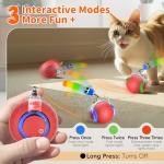 UPSKY Automatic Rolling Cat Toy Ball with Sounds
