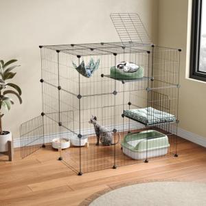 3-Tier Indoor Cat Playpen and Cages