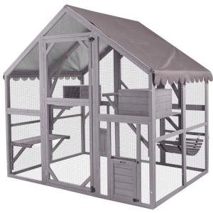 Aivituvin Large Outdoor Cat Enclosure for Multiple Cats