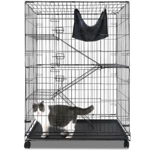 Large 50 Inch Indoor Cat Cage with Hammock